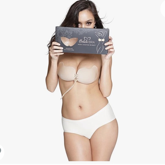 NEW Oolala Miracle Bra Plus Size Sculpting Backless Strapless Sticky Push-up Bra - Picture 5 of 14